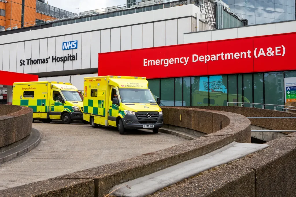 NHS hospital exterior